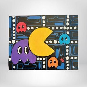 Original Pac-Man Acrylic Modern Pop Art - Art by Frankie - Frankie Cervantes